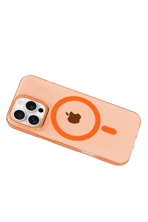 Joko Apple iPhone 16 Pro Max PC Blank Magsafe Kapak - Turuncu