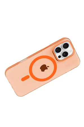 Joko Apple iPhone 16 Pro Max PC Blank Magsafe Kapak - Turuncu