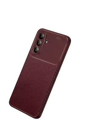 Newface Samsung Galaxy A37 5G Auto Focus Karbon Kapak - Bordo