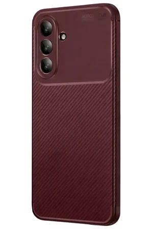 Newface Samsung Galaxy A37 5G Auto Focus Karbon Kapak - Bordo