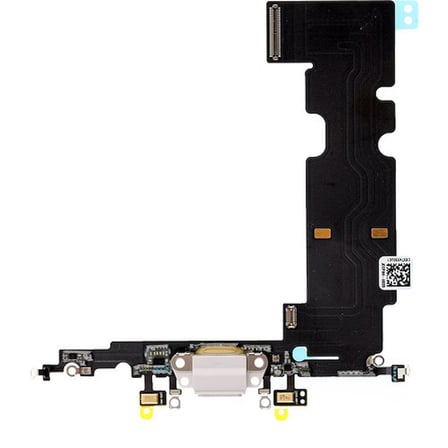 Iphone 8 Plus Şarj Soketi Ve Mikrofon Bordu Beyaz