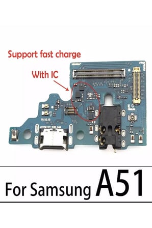 Samsung A51 Mikrofonlu Şarj Soketi Bordu Anten Sok