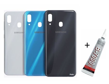 SAMSUNG A20 Arka Batarya Pil Kapağı SİYAH (B7000 1