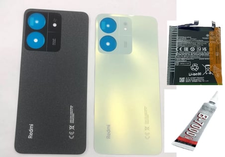 REDMİ 13C ARKA BATARYA KAPAĞI ,BATARYA VE B7000 YA