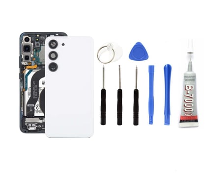 Samsung S23 Uyumlu Batarya Kapağı KAMERA LENSLİ (S