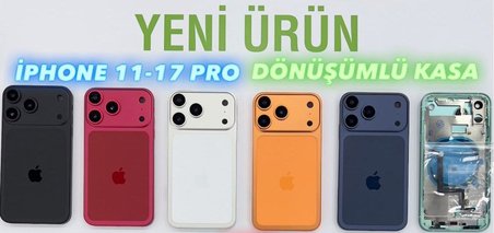 iPhone 11 - 17 PRO'ya Dönüşüm Kasa (BORDO)