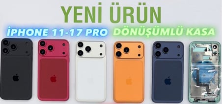 iPhone 11 - 17 PRO'ya Dönüşüm Kasa (BEYAZ)
