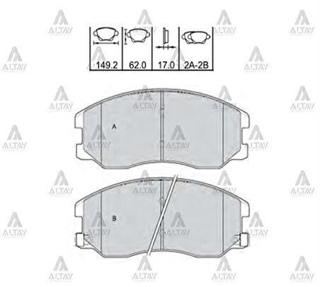 Maher 00007 Fren Balata Captiva 07-11 Opel Antara 07-14 Ön 20789468