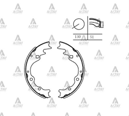 Maher 00071 Fren Balata Besta E-2200 Ceres 2.4 Pregio Pabuç Arka 0K72A2638Z