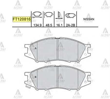 Maher 00159 Fren Balata Almera 03-08 Ön 410606N091