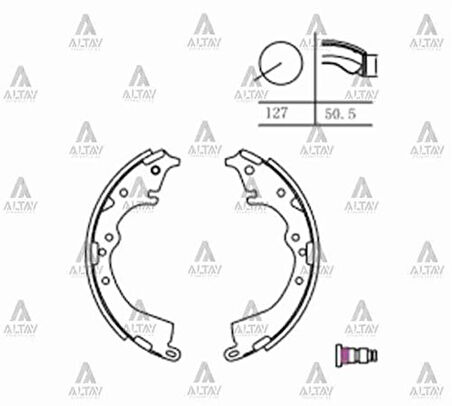 Maher 00209 Fren Balata Hilux 06-11 4x2 Pabuç Arka 044950K060