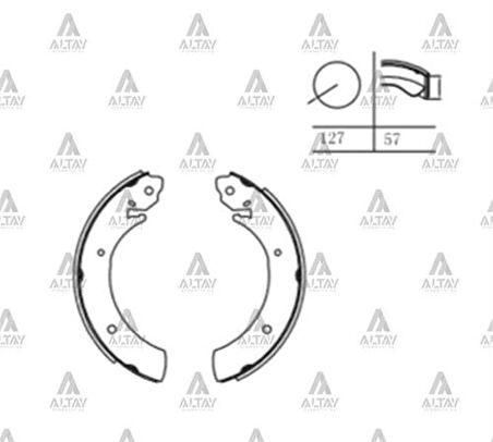Maher 00242 Fren Balata H-100 94-06 Ssangyong Rexton Actyon Musso Pabuç Arka 5830544A10