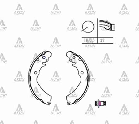Maher 00259 Fren Balata Carisma 96-01 Pabuç Arka MB618189