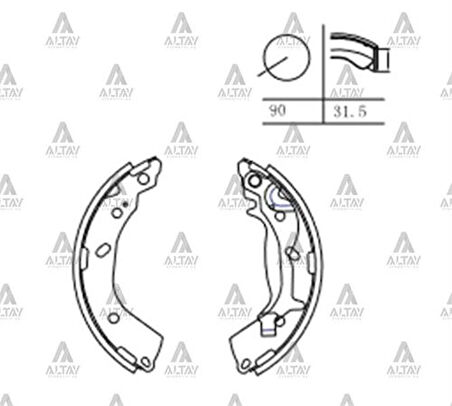 Maher 00265 Fren Balata Getz 03-11 Pabuç Arka 583051CA00