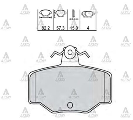 Maher 00292 Fren Balata Primera 97-01 Almera 03 Maxima Disk Arka 440603F025