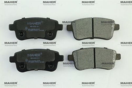 Maher 399 Fren Balata Fluence 09 Megane III 08>15 Grand Scenıc III 09 Arka
