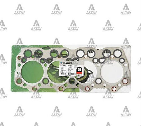 Maher 03060 Silindir Kapak Contası Canter Fe304 Fe444 H-350-4D30 Celık ME011045