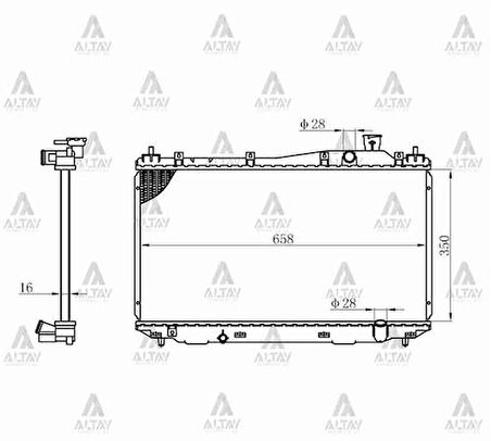 Maher 10511 Radyatör Su Civic 01-06 M-T Brazing 19010PLCJ01