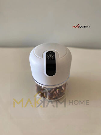 Makkam Home 3 Bıçaklı Elektirikli Beyaz Rondo, Şarjlı Doğrayıcı