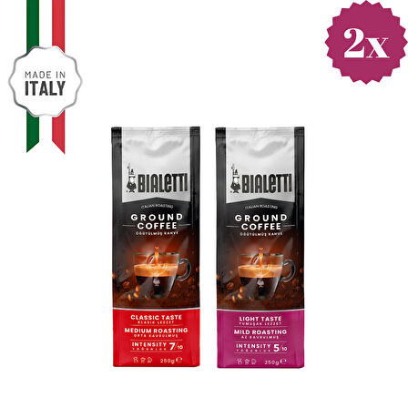 2 Adet Delicato Ve Classico 250 Gr Öğütülmüş Kahve