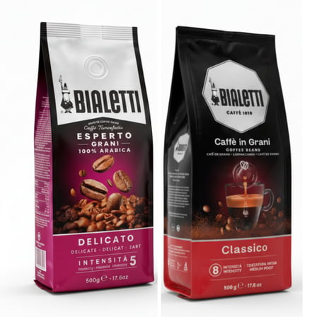 2 Adet Delicato Ve Classico 500 Gr Çekirdek Kahve