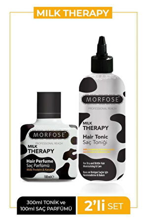 Morfose Milk Therapy Saç Parfümü 100 ml Kepek Karşıtı, Besleyici Ve Parlatıcı Saç Toniği 300 ml