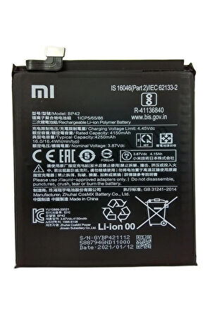 XİAOMİ Mİ 11 LİTE BP42 UYUMLU BATARYA