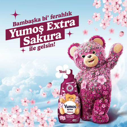 Yumoş Extra Konsantre Çamaşır Yumuşatıcı Sakura 1440 Ml 60 Yıkama