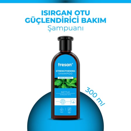Tresan Yağlı Saçlar İçin Isırgan Otu Şampuan 300 Ml