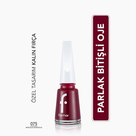 Flormar Nail Enamel Uzun Süre Kalıcı Besleyici Oje - 075 Baroque Bordeaux