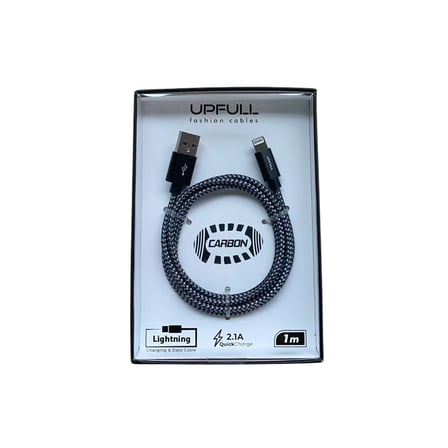 Upfull Carbon Şarj Kablosu (1 Metre) (Lightning)