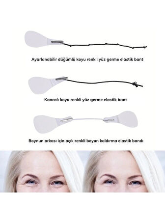Yüz Kaş Göz Boyun Gerdirme Bantları Ve Lastikleri (40 Adet)