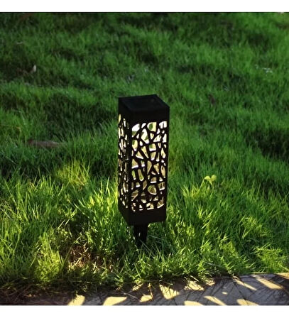 Dekoratif Solar Güneş Enerjili Bahçe Aydınlatması Yürüyüş Yolu Seti ( 6 Adet )