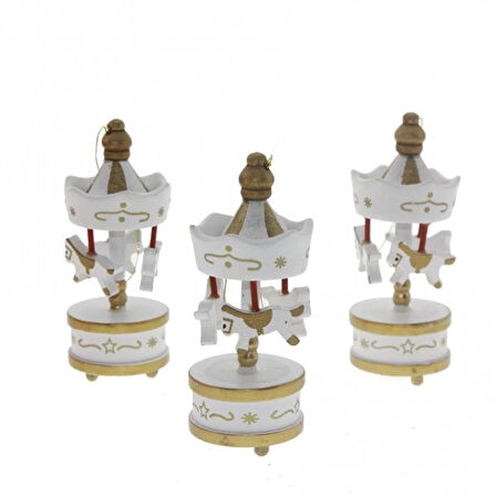 Dekoratif 6'li Beyaz Mini Atlı Karınca