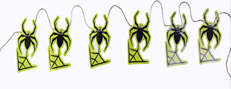 Örümcek Şekilli Asmalı Halloween Flama Banner Afiş 2 Metre