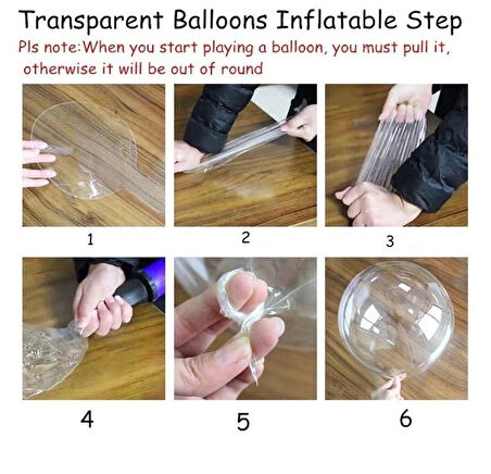 Kırmızı Simli Yulak Şeffaf Balon 24 İnç