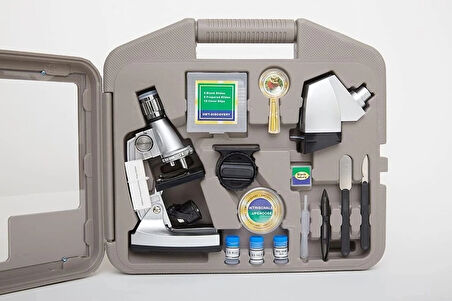 CEYLAN ADAM 50x100x200x400x6001200x  Çocuklariçin Eğitici  Projektörlü Mikroskop Seti