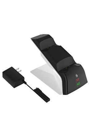 Ps5 Dualsense /ps5 Slim/ps5 Pro Gamepad Hızlı Şarj İstasyonu Çift Kol Şarj Ünitesi
