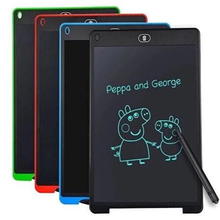 CEYLAN ADAM T12 Siyah Writing Tablet Lcd 12 Inç Dijital Kalemli Çizim Yazı Tahtası