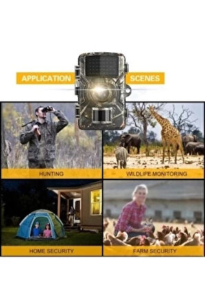 CEYLAN ADAM Fotokapan Kamera 12mp 1080p Doğa Ve Outdoor Gece Görüşlü Kamera Su Geçirmez