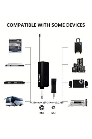 CEYLAN ADAM Profesyonel Çiftli Kablosuz Mikrofon Seti Karaoke Şarj Edilebilir 50 Metre Mesafe