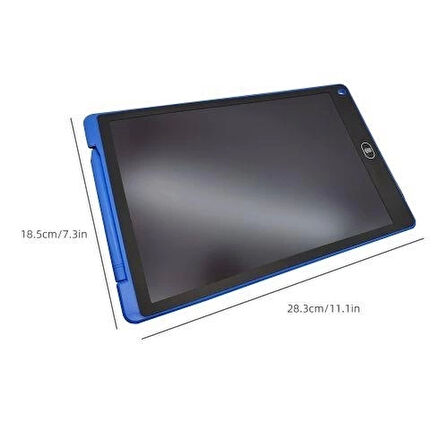 CEYLAN ADAM T12 Mavi Writing Tablet Lcd 12 Inç Dijital Kalemli Çizim Yazı Tahtası