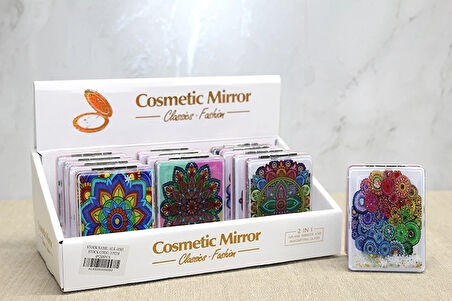 CEYLAN ADAM Mandala Desenli Hareketli Sulu El Aynası Alk4583