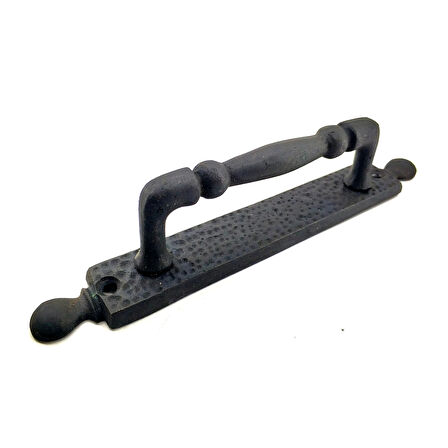 CEYLAN ADAM Antika Tarz Dekoratif Pirinç Misket Çekme Kapı Kolu - 223x33 Mm, Oksit