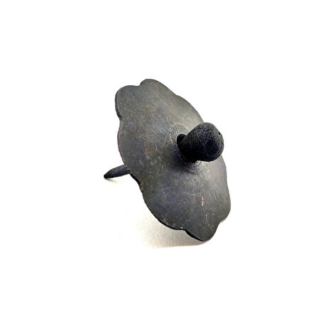 Antika Tarz Dekoratif Pirinç Düğmeli Kabara - 40 Mm, Oksit