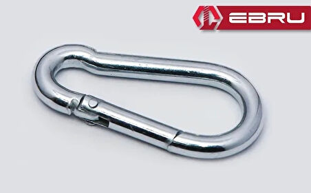 Yaylı Karabina, Çengel, Kanca 6mm - 50 Adet