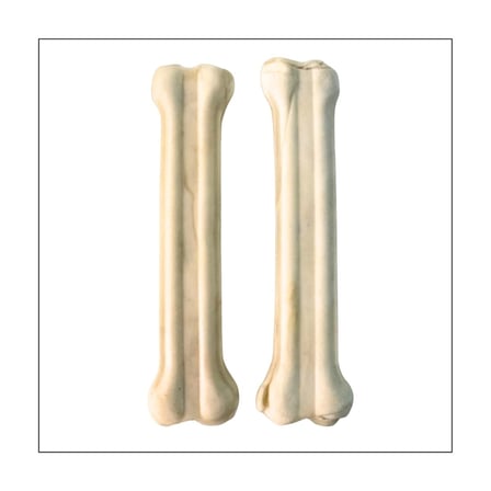 Büyük Irklar İçin Yenilebilir 27-28 Cm Jumbo Beyaz Press Çiğneme Kemiği 2 Adet 