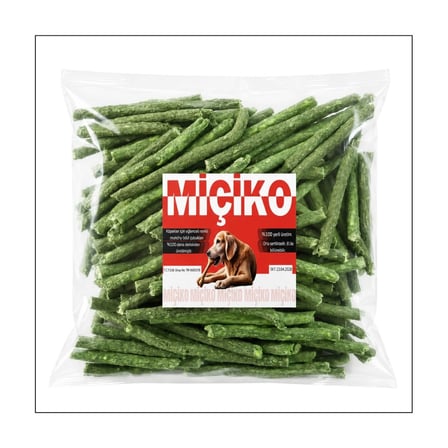 Köpekler İçin Kırık Munchy Ödül Çubuğu 500Gr Yeşil