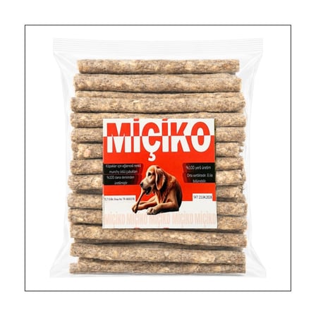 Köpekler İçin XXL Kalın Munchy Ödül Çubuğu 500Gr Bej-Kahve