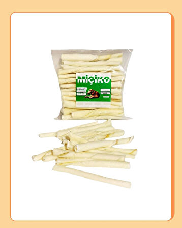 50Li Sütlü Burgu Ödül Çubuğu ve Çiğneme Kemiği